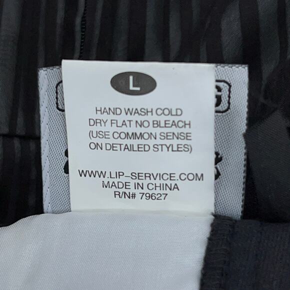 Lip Service Womens Size L Dress Black Stripe Bustier Cotton Fit And Flare - Picture 15 of 16